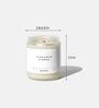 Cardamom Flower Aroma White Glass Jar Scented Candle