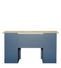 Carden Writing Table in Euro Oak & Aqua Blue Finish