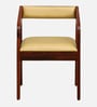 Carden N Sheesham Wood Arm Chair In  Honey Oak Finish With Back Cushion
