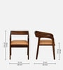 Carden N Sheesham Wood Arm Chair In Provincial Teak Finish