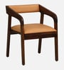 Carden N Sheesham Wood Arm Chair In Provincial Teak Finish With Back Cushion