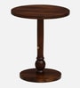 Carden N Sheesham Wood Cafe Table Set In Provincial Teak Finish  with Back Cushion