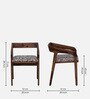 Carden Sheesham Wood Arm Chair In Scratch Resistant Rustic Teak Finish