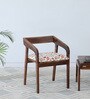 Carden Sheesham Wood Arm Chair In Scratch Resistant Rustic Teak Finish