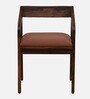 Carden Sheesham Wood Arm Chair In Scratch Resistant Provincial Teak Finish And Mocha Mousse Colour