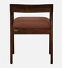 Carden Sheesham Wood Arm Chair In Scratch Resistant Provincial Teak Finish And Mocha Mousse Colour