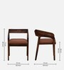 Carden Sheesham Wood Arm Chair In Scratch Resistant Provincial Teak Finish And Mocha Mousse Colour