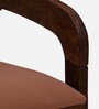 Carden Sheesham Wood Arm Chair In Scratch Resistant Provincial Teak Finish And Mocha Mousse Colour