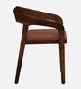 Carden Sheesham Wood Arm Chair In Scratch Resistant Provincial Teak Finish And Mocha Mousse Colour