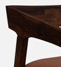 Carden Sheesham Wood Arm Chair In Scratch Resistant Provincial Teak Finish And Mocha Mousse Colour