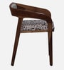Carden Sheesham Wood Arm Chair with Back Cushion In Scratch Resistant Rustic Teak Finish