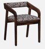 Carden Sheesham Wood Arm Chair with Back Cushion In Scratch Resistant Rustic Teak Finish