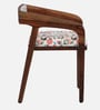 Carden Sheesham Wood Arm Chair with Back Cushion in Scratch Resistant Rustic Teak Finish