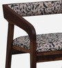 Carden Sheesham Wood Arm Chair with Back Cushion In Scratch Resistant Rustic Teak Finish