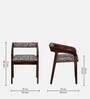 Carden Sheesham Wood Arm Chair with Back Cushion In Scratch Resistant Rustic Teak Finish