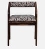 Carden Sheesham Wood Arm Chair with Back Cushion In Scratch Resistant Rustic Teak Finish
