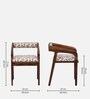 Carden Sheesham Wood Arm Chair with Back Cushion in Scratch Resistant Rustic Teak Finish