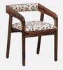 Carden Sheesham Wood Arm Chair with Back Cushion in Scratch Resistant Rustic Teak Finish