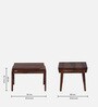 Carden Sheesham Wood Coffee Table Set in Scratch Resistant Rustic Teak Finish with 2 Chairs