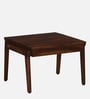 Carden Sheesham Wood Coffee Table Set In Scratch Resistant Provincial Teak Finish And Mocha Mousse Colour With Cushion