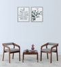 Carden Sheesham Wood Coffee Table Set in Scratch Resistant Rustic Teak Finish with 2 Chairs