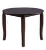 Cardiff Round Solid Wood 4 Seater Dining Set in Expresso Finish