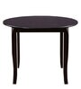 Cardiff Round Solid Wood 4 Seater Dining Set in Expresso Finish