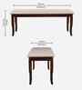 Cardiff 6 Seater Solid Rubber Wood Dining Set