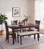 Cardiff 6 Seater Solid Rubber Wood Dining Set