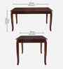 Cardiff Elite 6 Seater Solid Rubber Wood Dining Table