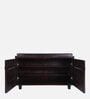 Cardiff Shoe Rack with Seating in Tan Finish