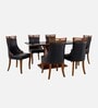 Cardinal 6 Seater Dining Set In Black Colour With Matte Finish
