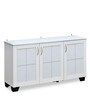Caren Medium Shoe Cabinet in White Colour Caren Medium Shoe Cabinet in White Colour