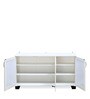 Caren Medium Shoe Cabinet in White Colour Caren Medium Shoe Cabinet in White Colour