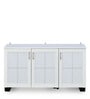 Caren Medium Shoe Cabinet in White Colour Caren Medium Shoe Cabinet in White Colour