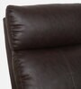 Carerra Leatherette 1 Seater Manual Recliner in Dark Brown Colour
