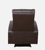 Carerra Leatherette 1 Seater Manual Recliner in Dark Brown Colour