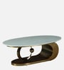 Carew Coffee Table In Golden Finish with Marble Top