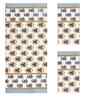 Caribou Madhuban Floral Waffle Cotton 250 GSM Bath & Hand Towel Set