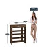 Carina Open Shoe Rack with Drawer in Tawny Cambric Finish