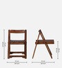 Carion Sheesham Wood 4 Seater Foldable Dining Set In Scratch Resistant Honey Oak Finish Carion Sheesham Wood 4 Seater Foldable Dining Set In Scratch Resistant Honey Oak Finish