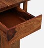 Carion Sheesham Wood 4 Seater Foldable Dining Set In Scratch Resistant Honey Oak Finish Carion Sheesham Wood 4 Seater Foldable Dining Set In Scratch Resistant Honey Oak Finish
