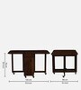 Carion Sheesham Wood 4 Seater Foldable Dining Set In Scratch Resistant Provincial Teak Finish Carion Sheesham Wood 4 Seater Foldable Dining Set In Scratch Resistant Provincial Teak Finish