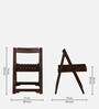 Carion Sheesham Wood 4 Seater Foldable Dining Set In Scratch Resistant Provincial Teak Finish Carion Sheesham Wood 4 Seater Foldable Dining Set In Scratch Resistant Provincial Teak Finish