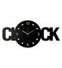 Carl Engineered Wood Black Wall Clock