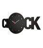Carl Engineered Wood Black Wall Clock