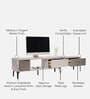 Carla Tv Unit In White Finish