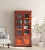Carleson Sheesham Wood Book Case In Honey Oak Finish