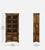 Carleson Sheesham Wood Book Case In Rustic Teak Finish