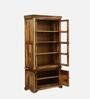 Carleson Sheesham Wood Book Case In Rustic Teak Finish
